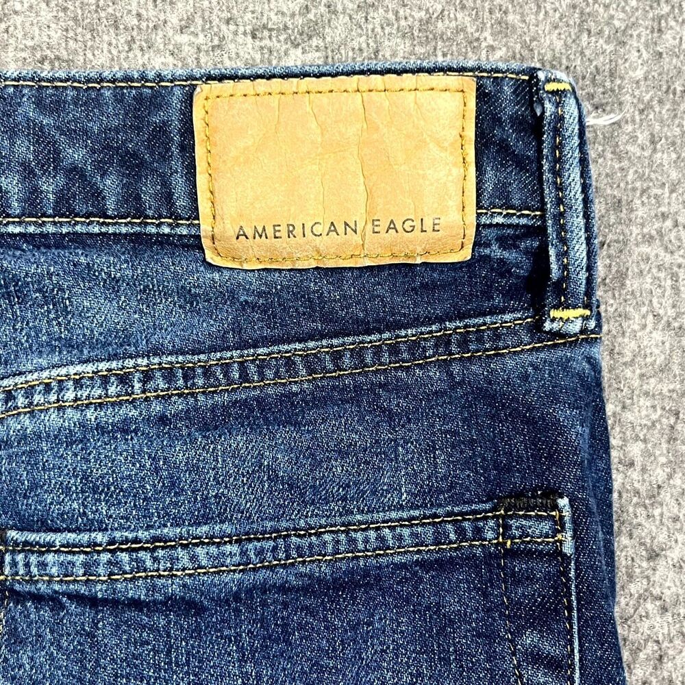 American Eagle Jeans Mens 29x34 (A:30x32.5) Athletic fit Whiskered Flex Denim - Picture 11 of 12